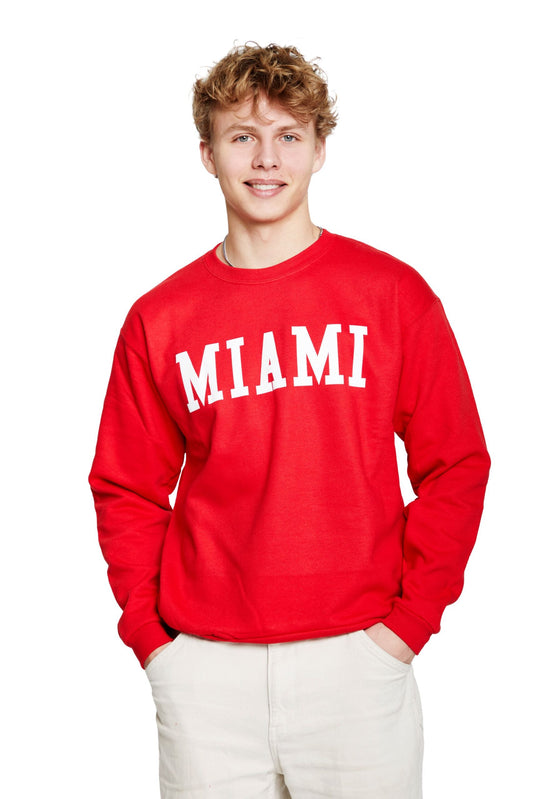 Miami sweatshirt rød